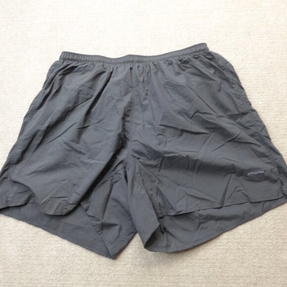 Vintage Patagonia Shorts Large Gray Solid Nylon 5" Long Haul Runners - Picture 1 of 12
